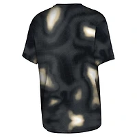 T-shirt noir Dri-Tek End Zone des Saints de la Nouvelle-Orléans pour jeunes