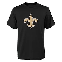Youth Outerstuff Black New Orleans Saints Primary Logo T-Shirt