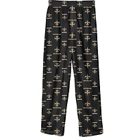 Pantalon de pyjama imprimé noir Youth Outerstuff New Orleans Saints