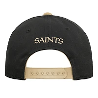 Youth Outerstuff Black New Orleans Saints Team Pre-Curved Adjustable Hat