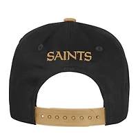 Youth Outerstuff  Black New Orleans Saints True Retro Adjustable Hat