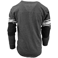 Youth Wes & Willy Black New Orleans Saints Football Long Sleeve T-Shirt