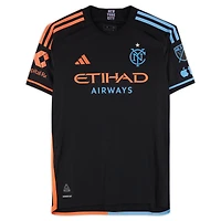 Birk Risa New York City FC Autographed Match-Used #5 Black adidas Jersey from the 2024 MLS Season - Size M