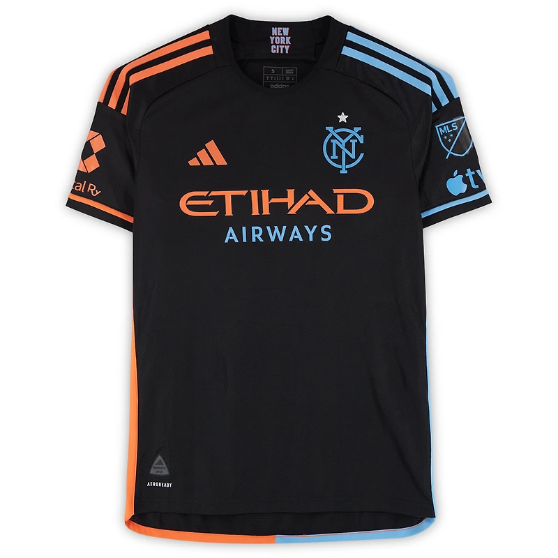 Kevin O'Toole New York City FC Autographed Match-Used #22 Black adidas Jersey from the 2024 MLS Season - Size S