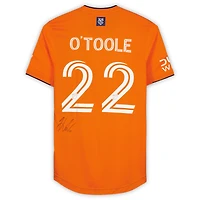 Kevin O'Toole New York City FC Autographed Match-Used #22 Orange Jersey from the 2023 MLS Season