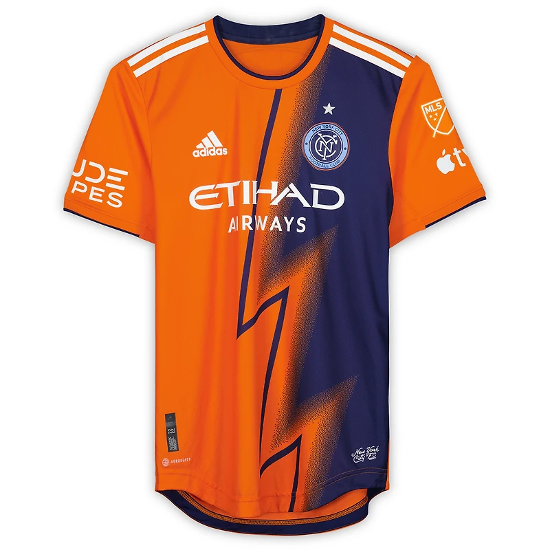 Kevin O'Toole New York City FC Autographed Match-Used #22 Orange Jersey from the 2023 MLS Season