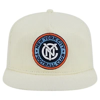 Casquette de golf snapback New York City FC Kickoff 2025 pour homme New Era crème