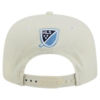 Casquette de golf snapback New York City FC Kickoff 2025 pour homme New Era crème