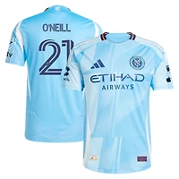 Men's adidas Aiden O’Neill Light Blue New York City FC 2025 The Excelsior Kit On-Field Authentic Jersey