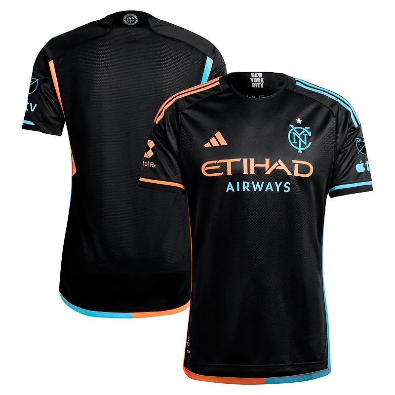 Maillot adidas New York City FC 2024 24/7 authentique pour homme - Noir