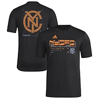 Men's adidas  Black New York City FC 2026 Anthem AEROREADY Pregame T-Shirt
