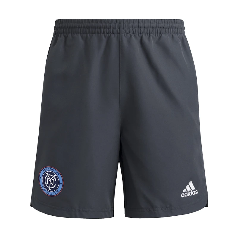 Men's adidas Gray New York City FC 2025 Travel Shorts