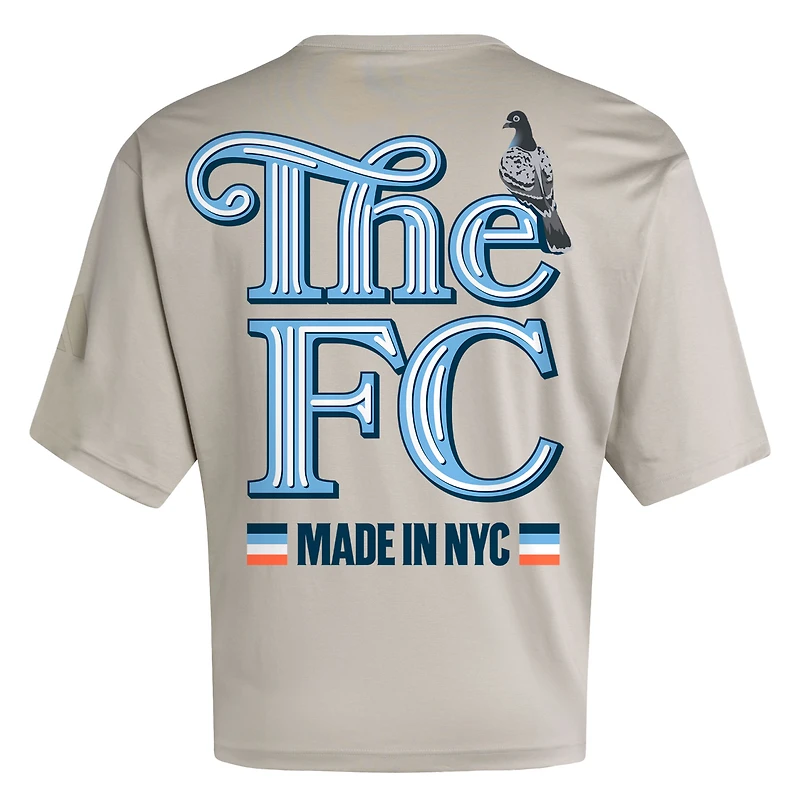 T-shirt adidas gris New York City FC Soft Lux pour homme