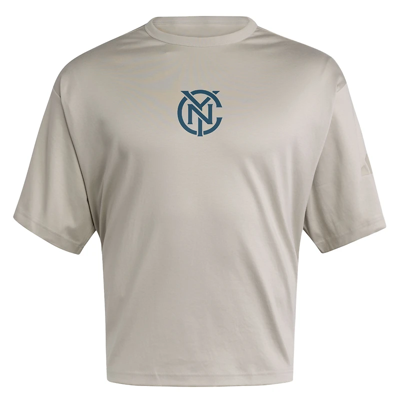 T-shirt adidas gris New York City FC Soft Lux pour homme