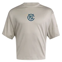 T-shirt adidas gris New York City FC Soft Lux pour homme