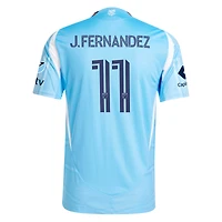 Maillot de joueur authentique Adidas Julian Fernandez bleu clair New York City FC 2025 The Excelsior Kit pour homme