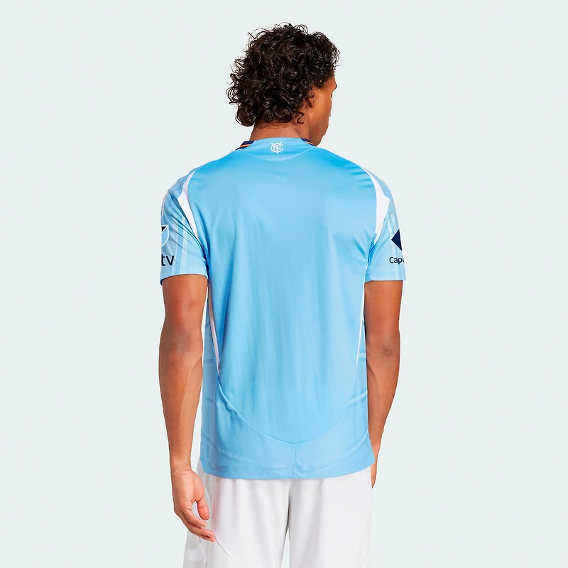 Maillot de joueur authentique Adidas Julian Fernandez bleu clair New York City FC 2025 The Excelsior Kit pour homme