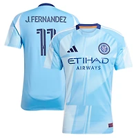 maillot réplique du de joueur adidas Julian Fernandez bleu clair New York City FC 2025 The Excelsior Kit pour homme