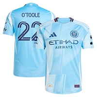 Maillot de joueur authentique Adidas Kevin O'Toole bleu clair New York City FC 2025 The Excelsior Kit pour homme