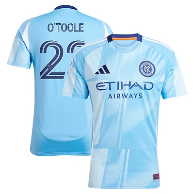 Men's adidas Kevin O'Toole Light Blue New York City FC 2025 The Excelsior Kit Replica Player Jersey