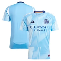 Maillot réplique du kit Excelsior New York City FC 2025 bleu clair adidas pour homme