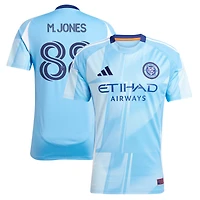Maillot réplique bleu clair du New York City FC 2025 The Excelsior pour homme, modèle adidas Malachi Jones