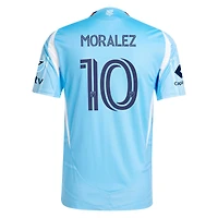 Men's adidas Maximiliano Moralez Light Blue New York City FC 2025 The Excelsior Kit On-Field Authentic Jersey