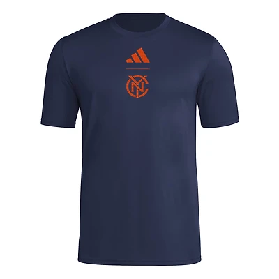 Men's adidas Navy New York City FC 2026 Jersey Hook T-Shirt