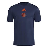 Men's adidas Navy New York City FC 2026 Jersey Hook T-Shirt