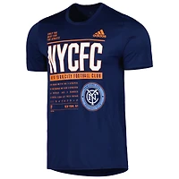 Men's adidas Navy New York City FC Club DNA Performance T-Shirt