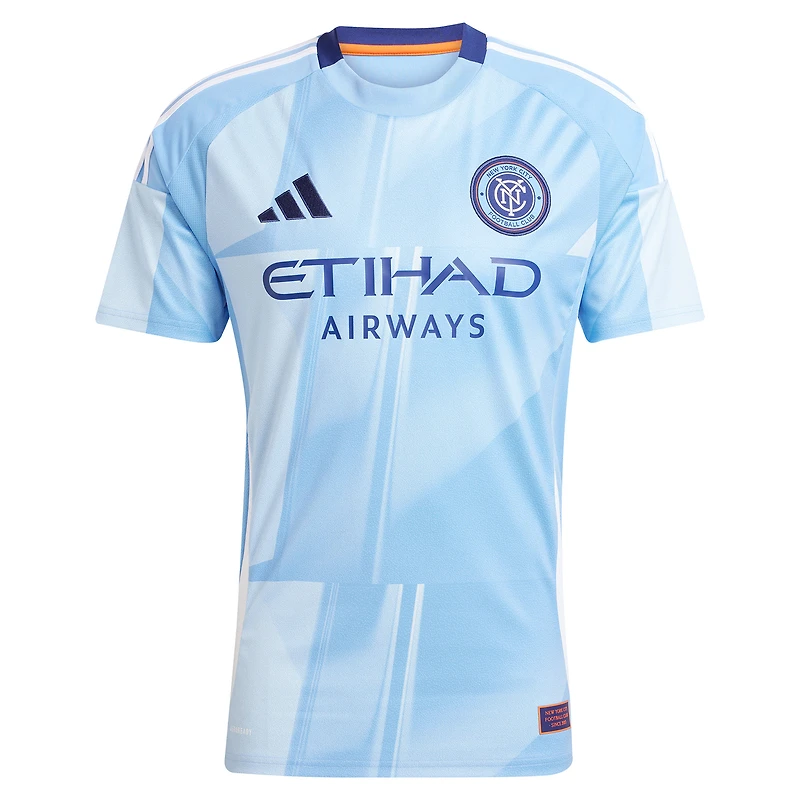 Men's adidas Tayvon Gray Light Blue New York City FC 2025 The Excelsior Kit Replica Player Jersey