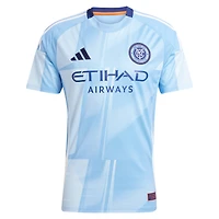 Men's adidas Tayvon Gray Light Blue New York City FC 2025 The Excelsior Kit Replica Player Jersey