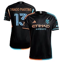 Men's adidas Thiago Martins Black New York City FC 2024 24/7 Kit Authentic Player Jersey