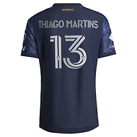 Men's adidas Thiago Martins Blue New York City FC 2026 The All Nations Kit On-Field Authentic Patch Jersey