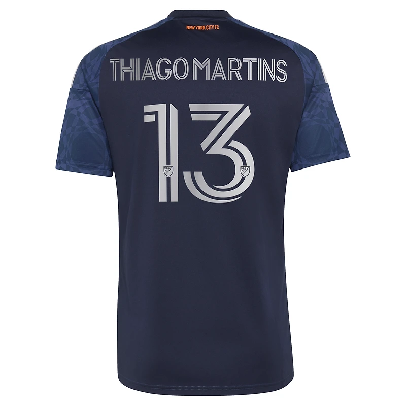 Men's adidas Thiago Martins Blue New York City FC 2026 The All Nations Kit Replica Jersey