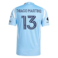 Men's adidas Thiago Martins Light Blue New York City FC 2025 The Excelsior Kit Authentic Player Jersey