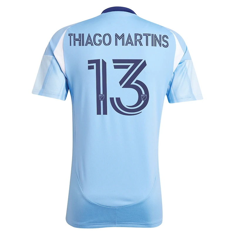 Maillot réplique du kit Excelsior 2025 de Thiago Martins pour homme bleu clair adidas