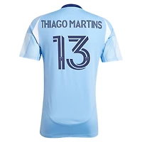 Maillot réplique du kit Excelsior 2025 de Thiago Martins pour homme bleu clair adidas