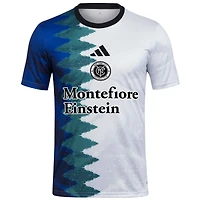 Haut d'avant-match adidas New York City FC 2025 Gaming AEROREADY blanc pour homme