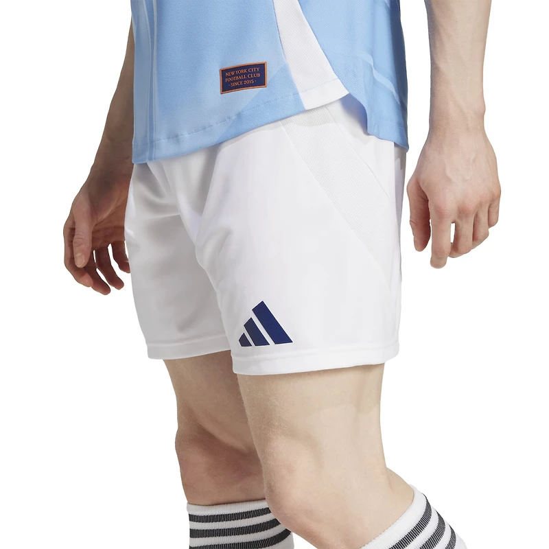 Men's adidas  White New York City FC Home 2025 The Excelsior Kit Authentic Shorts