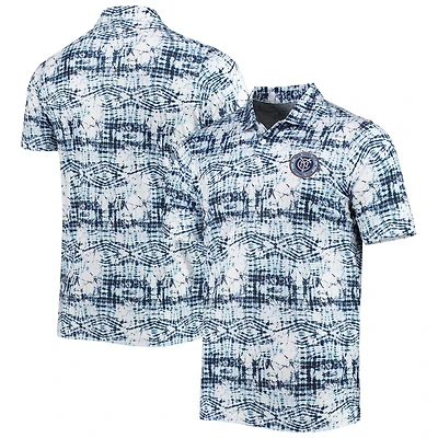 Men's Antigua Navy New York City FC Vivid Polo