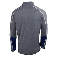 Men's Columbia Heathered Gray/Navy New York City FC Omni-Wick Shotgun 2.0 Quarter-Zip Pullover Top