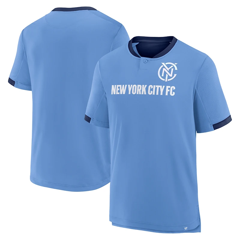T-shirt bleu fanatiques pour homme New York City FC Stoppage Time Striker