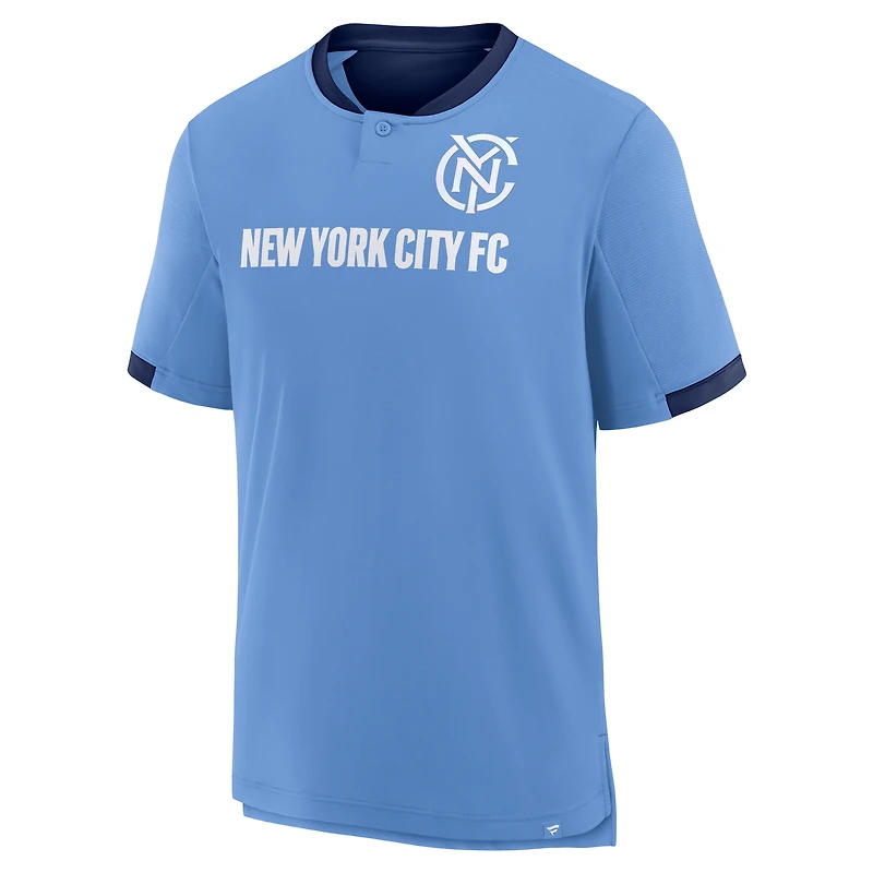 T-shirt bleu fanatiques pour homme New York City FC Stoppage Time Striker