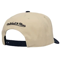 Men's Mitchell & Ness  Cream/Navy New York City FC Upside Down Pro Pinch Snapback Hat