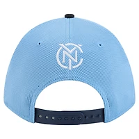 Casquette ajustable New Era bleu clair New York City FC 2025 Jersey Hook 9FORTY M-Crown pour homme