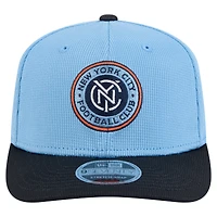 Casquette extensible à boutons-pression New York City FC 2025 Jersey Hook 9SEVENTY bleu ciel/bleu marine pour homme New Era
