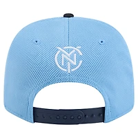 Casquette extensible à boutons-pression New York City FC 2025 Jersey Hook 9SEVENTY bleu ciel/bleu marine pour homme New Era