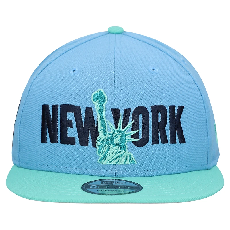 Men's New Era Sky Blue New York City FC 9FIFTY Snapback Hat