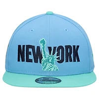 Men's New Era Sky Blue New York City FC 9FIFTY Snapback Hat